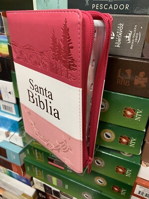 Biblia De Letra Grade Riena Valera 1960 tam. Manual Rosado Con Indice 12 puntos -image