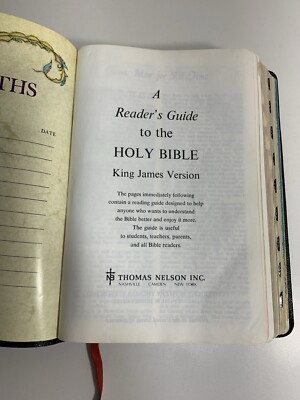 Reader's Guide to the Holy Bible King James Version References Red Letters 1972-image