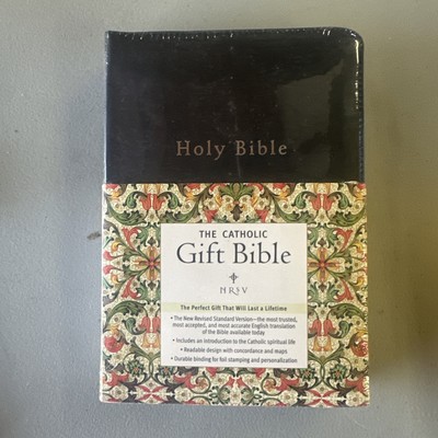 NRSV, The Catholic Gift Bible, Imitation Leather, Black The Perfect Gift. Sealed-image