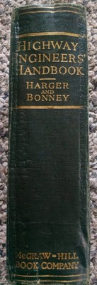 1927 Handbook for Highway Engineers Harger & Bonney  1721 pages Leather Bound-image