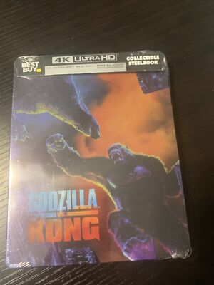 Godzilla vs Kong 4K Blu-Ray Digital Collectible Steelbook-Best Buy Exclusive-NEW-image