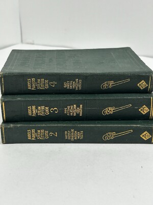 Audels Plumbers and Steam Fitter Guide Book Set 2,3,4 Green Leatherette 1925/26-image