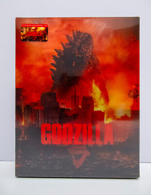 Godzilla (2014) 3D+2D Blu-ray Steelbook Filmarena FAC #145 XL Full Slip-image