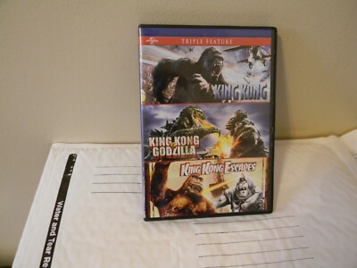 Universal King Kong, King Kong vs Godzilla, King Kong Escapes Movie DVD-image