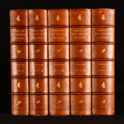 1906-1911 5Vol The Birds of the British Islands Charles Stonham Lilian Medlan...-image
