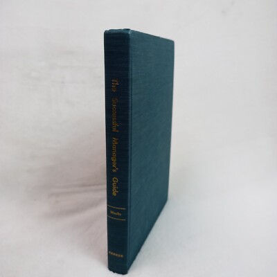 Vintage 1969 The Successful Manager's Guide HardBound Book by William Wachs-image