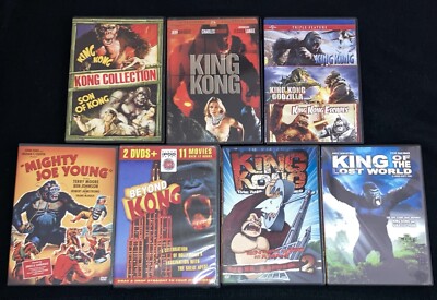 King Kong/Godzilla/Escapes/Son/Mighty Joe/Lost World/Kong Island/Gorilla DVD-image