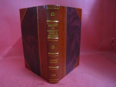 Text-book of iridiagnosis guide in treatment Volume c.1 1921 by  [Leather Bound]-image