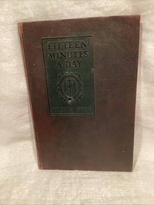 Antique 1927 Fifteen Minutes A Day Reading Guide Collectable Harvard Classics-image