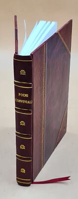 Convivial Poems : Text And Translation 1905 [Leather Bound]-image