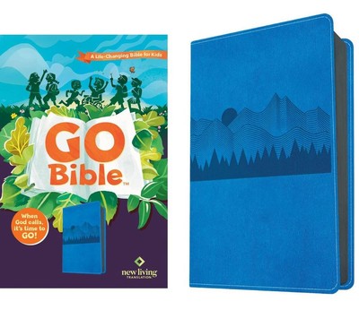 NLT Go Bible for Kids (Leatherlike, Blue Mountains): A Life-Changing Bible for K-image
