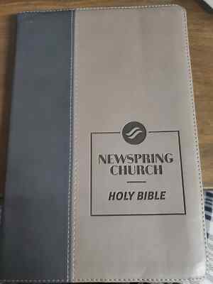 NEWSPRING CHURCH HOLY BIBLE.  NLT, leather, Sealed-image