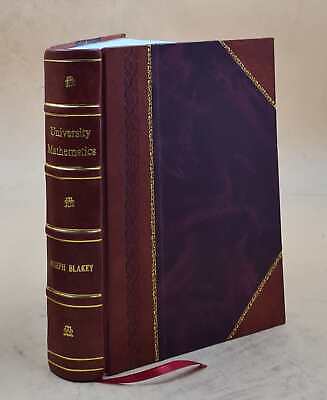 University Mathematics; A Textbook For Students Of Science & Eng [Leather Bound]-image