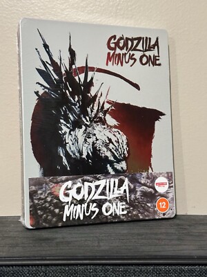 GODZILLA MINUS ONE - LE Steelbook (4K UHD, Blu-ray) [Region Free/B] NEW & Mint-image