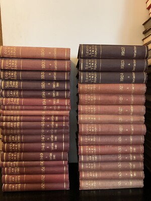 32 x Vol. Scot Law Times Reports & Sheriff CourtReports (1922-1953) LeatherBound-image