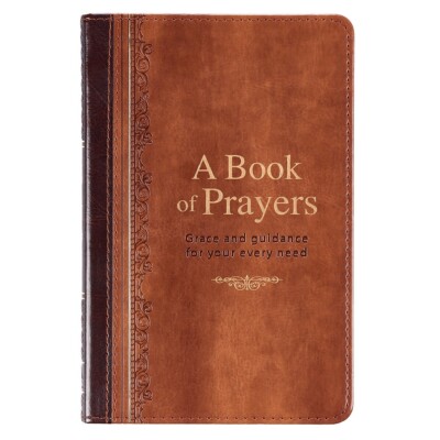 A Book of Prayers Two-tone Brown Faux Leather Prayer Book-image