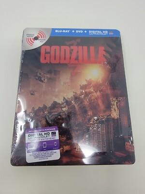 Godzilla (Blu-ray/DVD, Limited Edition Steelbook, 2014 Film) NEW RARE OOP *READ*-image