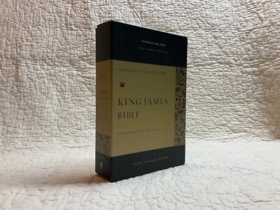 Sovereign Collection King James Bible - Genuine Leather, Black-image