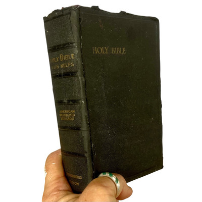 Vtg 1932 Bible With Guide American Standard Version Thomas Nelson Illustrated-image