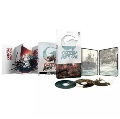 Godzilla Minus One (Steelbook) 4K HD +Blu-Ray Brand New-image