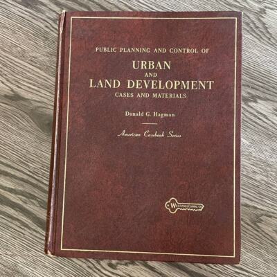 Vintage Leather-Bound Textbook - Urban  and Land Development 1973-image