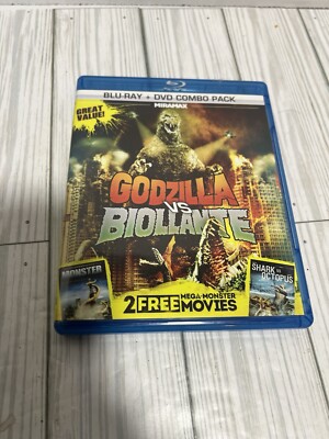 Godzilla vs. Biollante/Monster/Shark vs. Octopus (Blu-ray/DVD, 2-Disc Set)-image