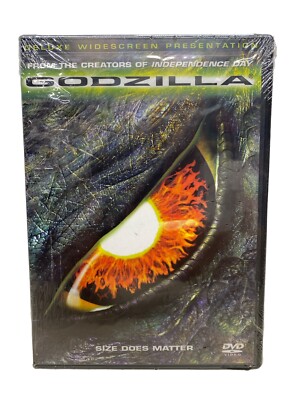 Godzilla DVD (1998) Deluxe Widescreen Matthew Broderick New Sealed-image