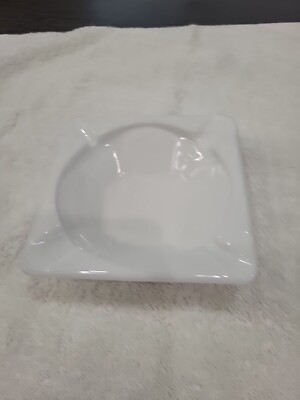 Vintage ~ Westmoreland Milk Glass Ashtray ~ Paneled Grape Design ~ 4