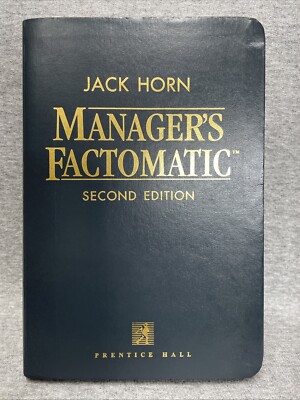 Manager’s Factomatic: By Jack Horn Second Edition Leather Bound-image