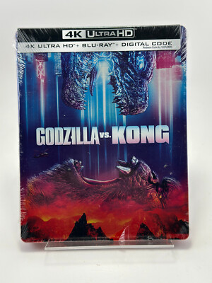 Godzilla vs. Kong Steelbook ( 4K Ultra HD + Blu-Ray + Digital Code )  READ-image