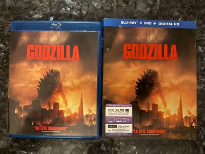 Godzilla (Blu ray, 2014) - w/ DVD & Slipcover - VERY GOOD-image