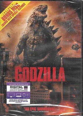 Godzilla (2-Disc Special Edition) (DVD+UltraViolet) (2014) - NEW/Sealed-image