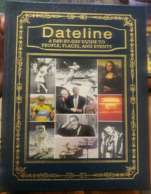 EASTON PRESS LEATHER DATELINE DAY BY DAY GUIDE TO PEOPLE PLACES AND EVENTS -image