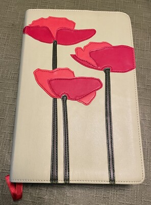 Bible NIV Zondervan Leather Embroidered flowers 2001-image