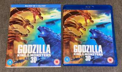 SLIPCASE Godzilla King of the Monsters Blu-ray 2D/3D Combo, Region Free, NM-image