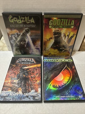 GODZILLA - 4 DVD Lot  ORIGINAL Final Wars 2000 Matthew Broderick FULL/WIDESCREEN-image