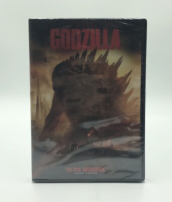 Godzilla (DVD, 2014) Ken Watanabe Bryan Cranston Elizabeth Olsen *New: Sealed*-image