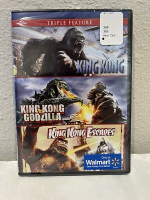 King Kong, King Kong Vs Godzilla, & King Kong Escapes Triple Feature (DVD) NEW-image