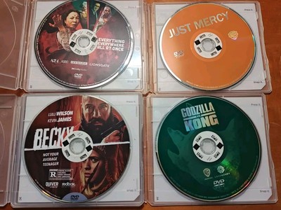 4 DVD Movie.Just Mercy/Godzilla VsKong / Becky/Everything Everywhere All At Once-image