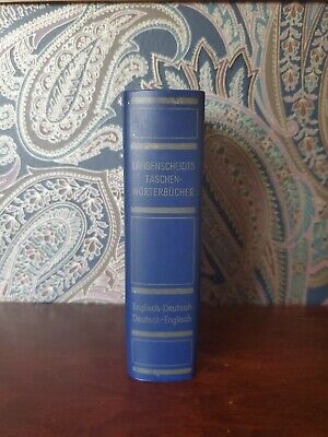 Langenscheidt's Pocket Dictionary German-English and English-German (1970 HC) VT-image