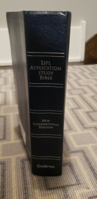 NIV Life Application Study Bible 1997, Genuine Leather, VG++ Zondervan-image