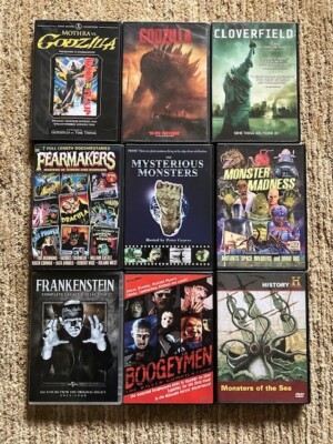 Collection of Monster Godzilla Frankenstein Horror Documentary DVDs DVD-image