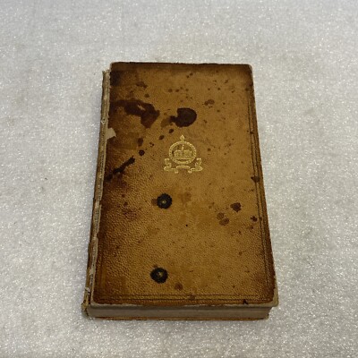 Antique Decorative Leather Book Williamsburg Virginia Travel Guide w/Maps 1935-image