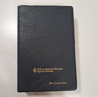 The Nelson Study Bible NKJV Special Edition Gunuine Leather Indexed 1997 XLNT-image