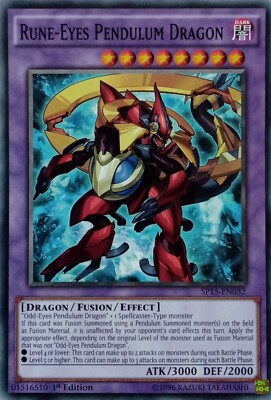SP15-EN032 RUNE-EYES PENDULUM DRAGON COMMON 1ST EDITION YuGiOh CARD-image