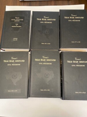 Vernon's Texas Rules Annotated ( 10 books )-image