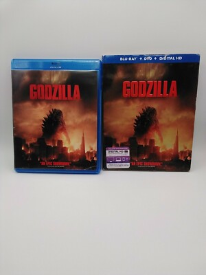 Godzilla 2014 Blu-ray Only  No DVD NO Digital With Slipcover Used -image