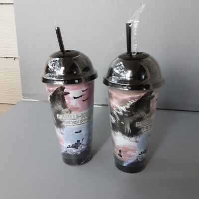 Godzilla vs Kong New Empire Color Changing Soda Cup & Straw Circle K Cinemark -image