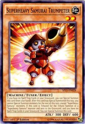 Yu-Gi-Oh! Superheavy Samurai Trumpeter SP15-EN028 1st Edition Common NM/M-image