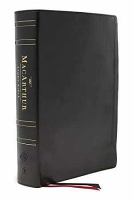 ESV, MacArthur Study - Leather Bound, by Thomas Nelson MacArthur - Acceptable n-image